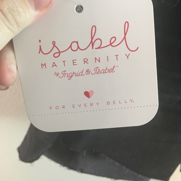 Isabel Maternity Black Midi Shorts - Picture 3 of 3